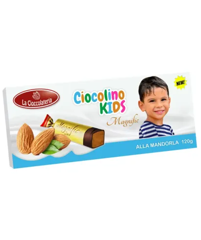 Ciocolino KIDS Magnific alla Mandorla 120g - La Cioccolateria