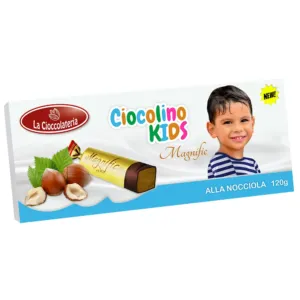 Ciocolino KIDS Magnific alla Nocciola 120g - La Cioccolateria
