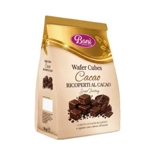 Napolitan Cubes Cacao con Copertura al Cacao 150g - Bonì