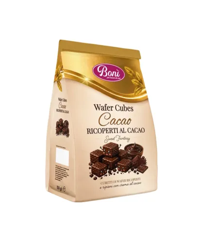 Napolitan Cubes Cacao con Copertura al Cacao 150g - Bonì