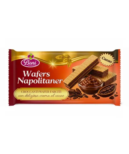 Napolitan Wafers Cacao 160g - Bonì