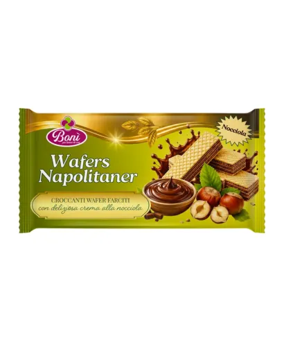 Napolitan Wafers Nocciola 160g - Bonì