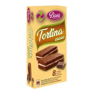 Tortina Cacao 200g (8 pezzi) - Bonì