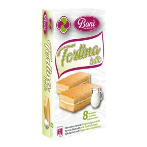 Tortina Latte 200g (8 pezzi) - Bonì