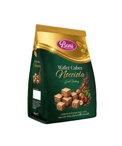 Wafer Cubes Nocciola - Bonì